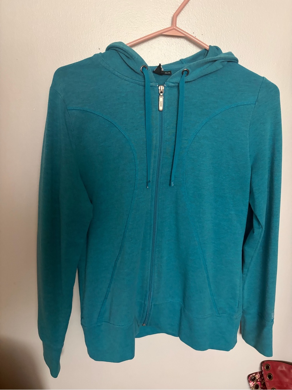 Roots Teal Zip Hoodie Sweater